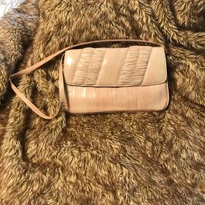 Eel skin purse