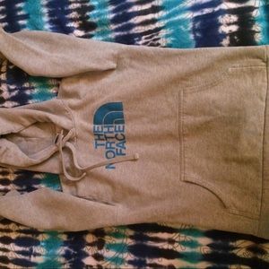 North face Grey hoodie