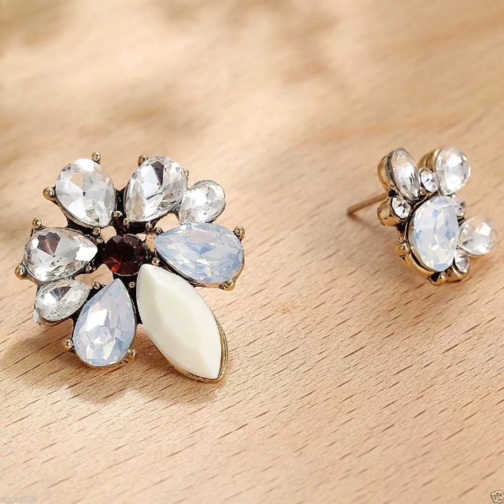 2 for $15 Elegant crystal stone statement earrings