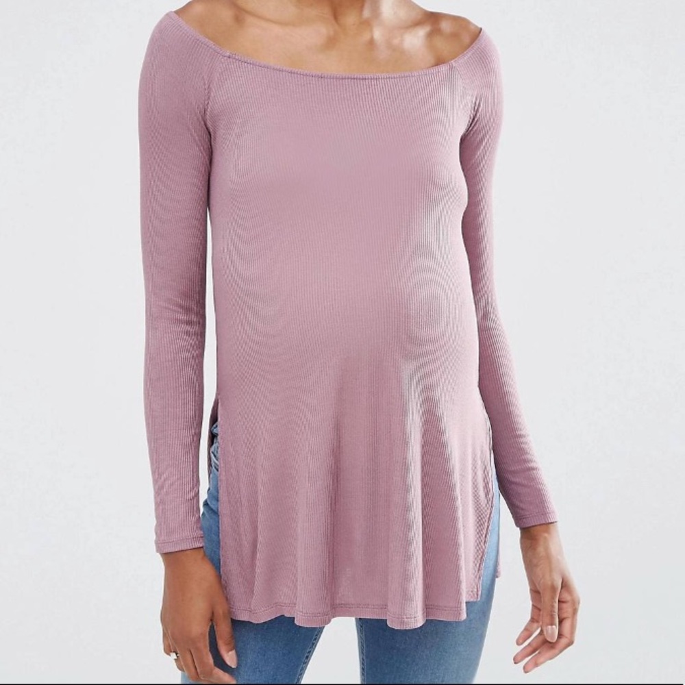 ASOS regularORmaternity off the shoulder top
