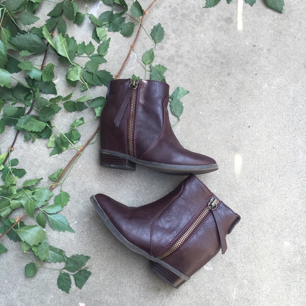 F21 Wedge Booties