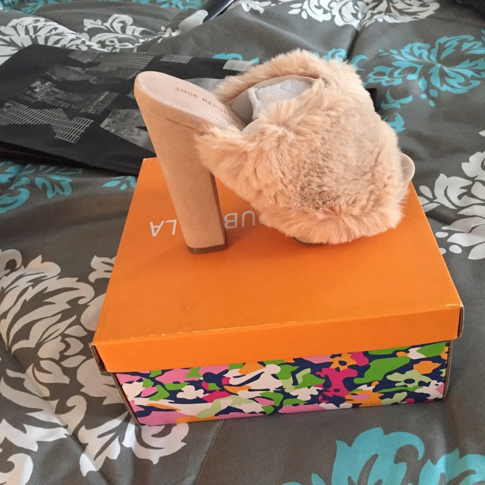 Furry high heels