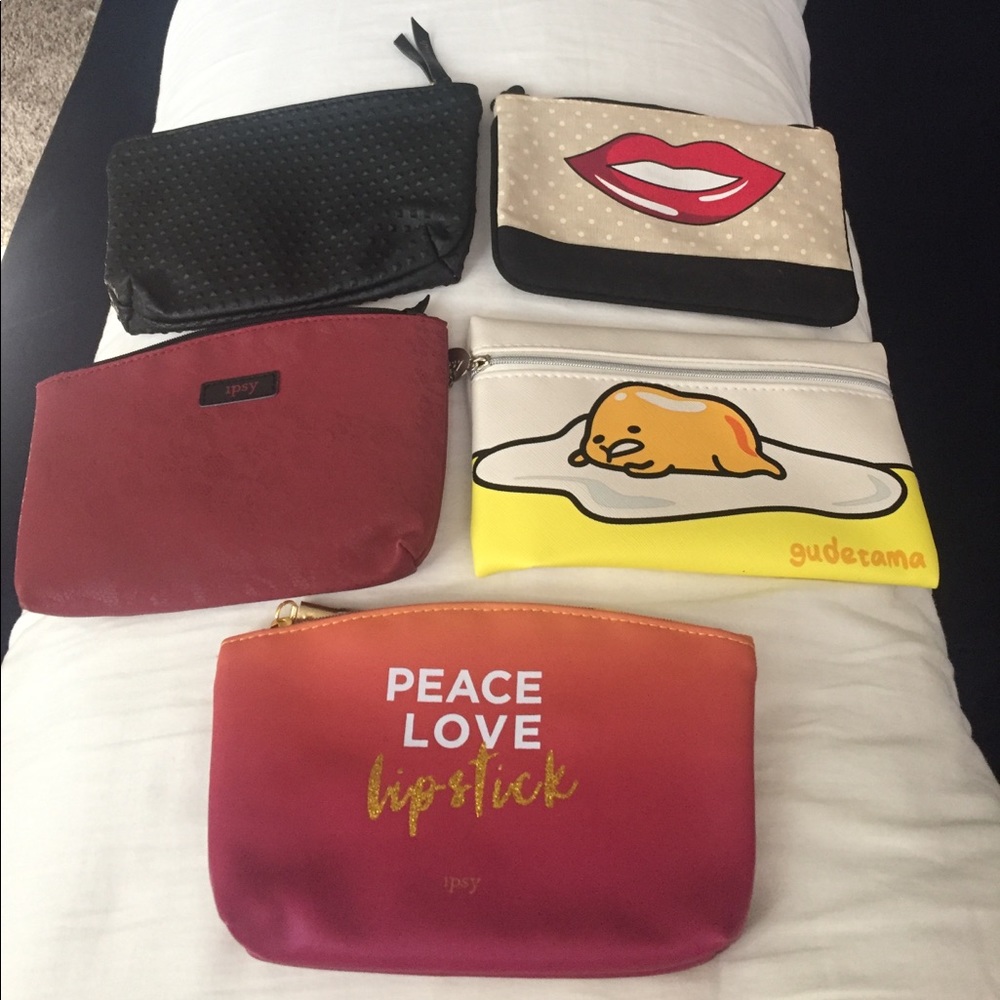 Ipsy makeup bags - all 5