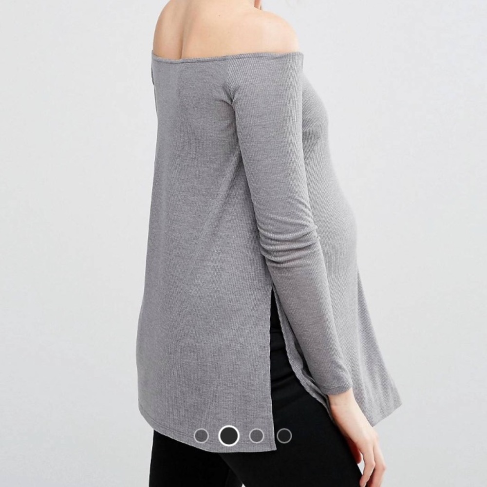 ASOS regularORmaternity off the shoulder top