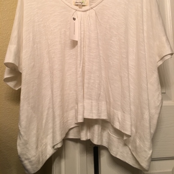 New ANTHROPOLOGIE Porridge White Top Sz XS - Picture 2 of 8