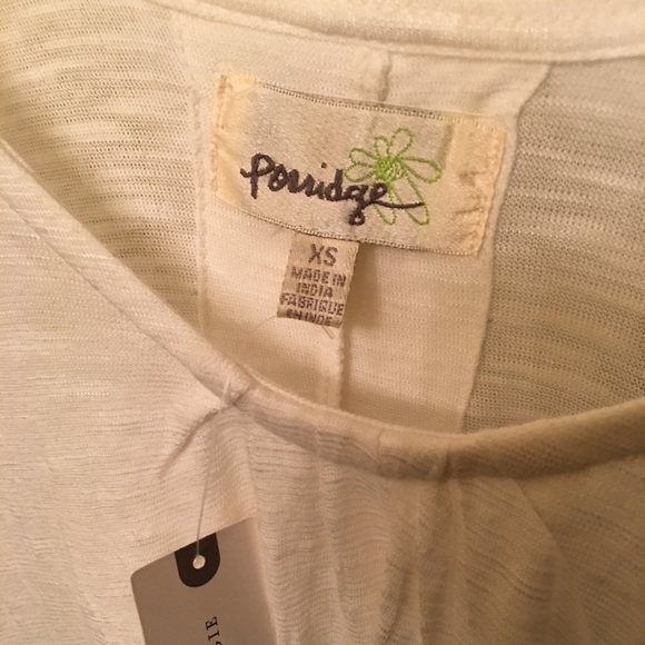 New ANTHROPOLOGIE Porridge White Top Sz XS - Picture 5 of 8