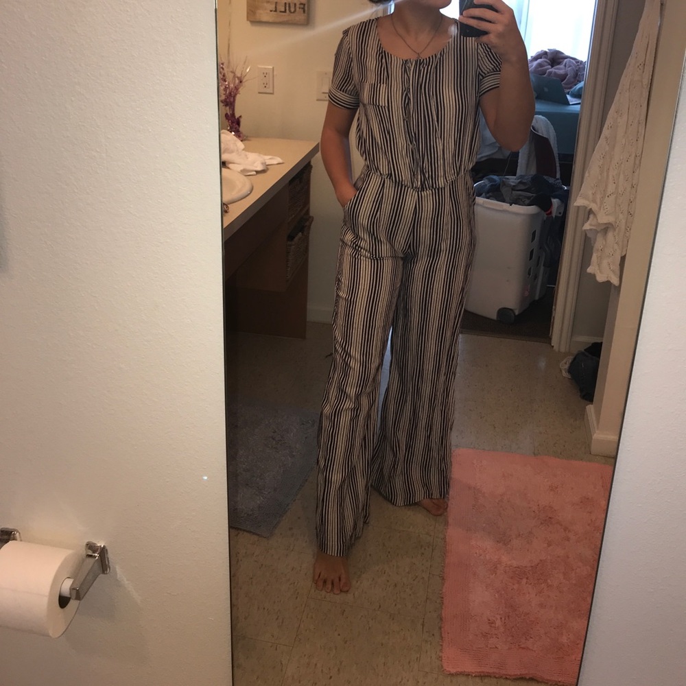Striped jumpsuit