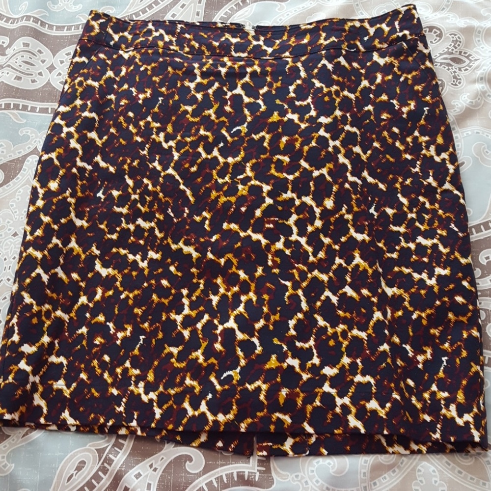Leopard Print Pencil Skirt.