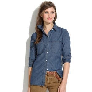 Perfect Chambray ExBoyfriend Shirt in Harvest Wash