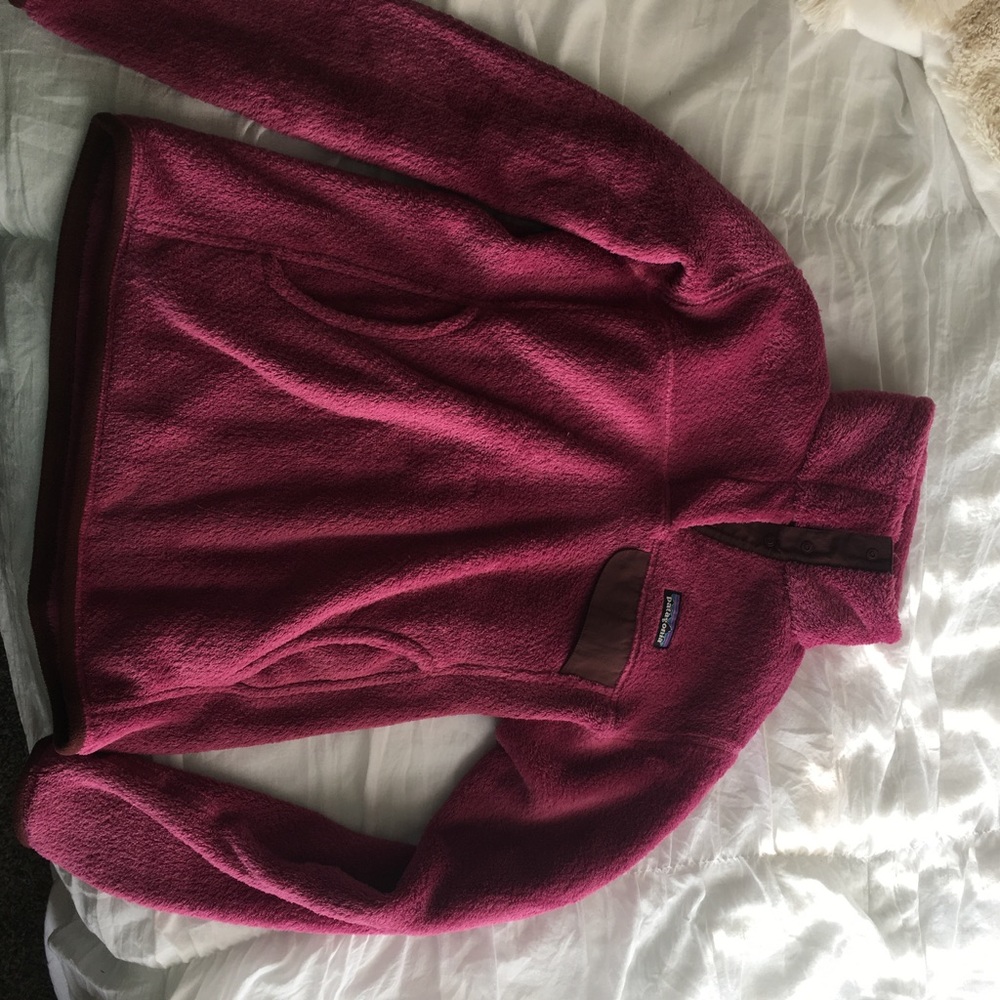 Purple Patagonia Fleece Pullover