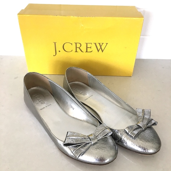 J CREW WOMEN'S MIRRORED BALLET FLATS SZ 9 - Picture 2 of 5