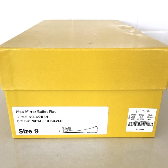 J CREW WOMEN'S MIRRORED BALLET FLATS SZ 9 - Picture 5 of 5