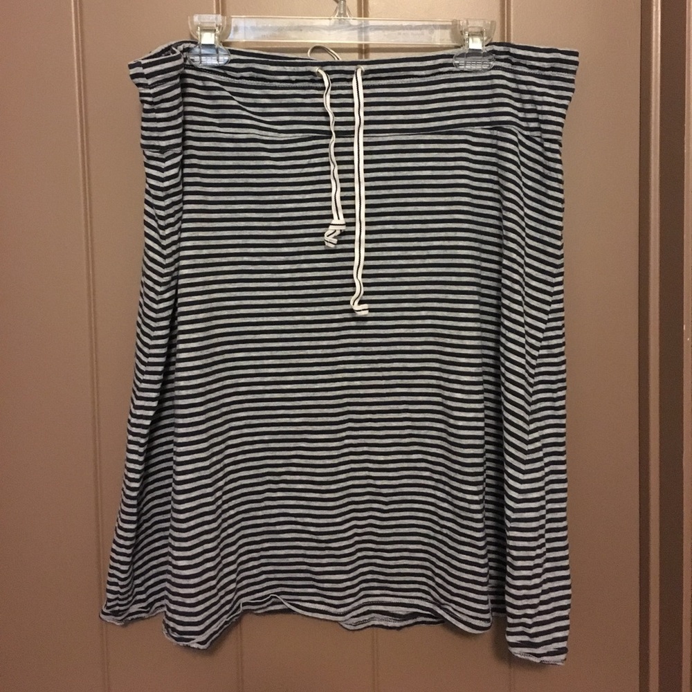 casual striped skirt