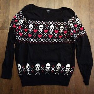 Skulls and Hearts Sweater