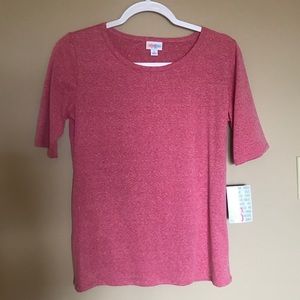 LuLaRoe NWT Small Heathered Pink Gigi top