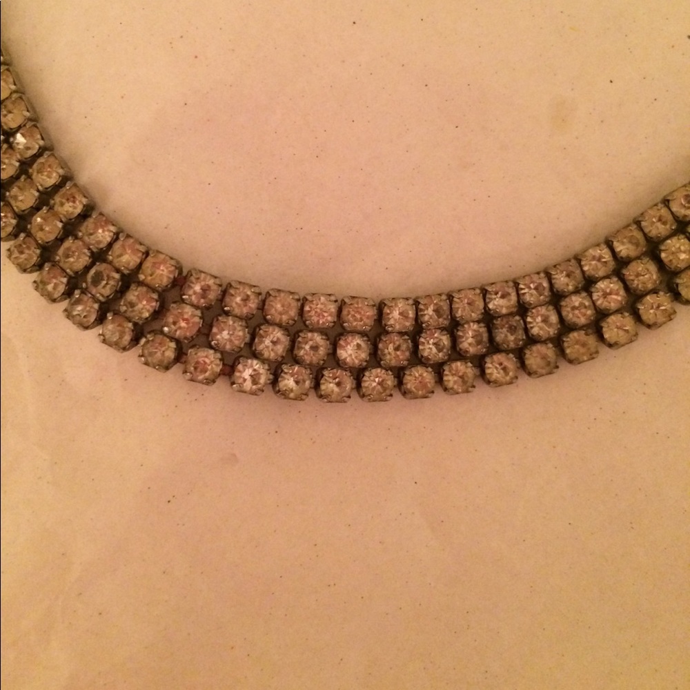rhinestone choker vintage