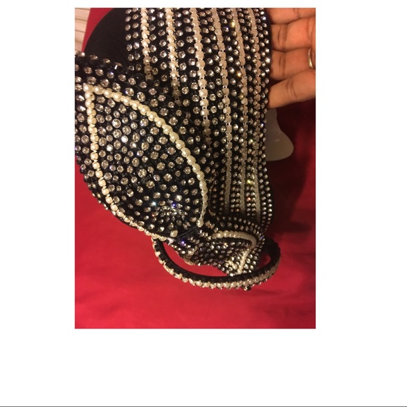 Beautiful beads and rhinestone flapper style hat. main image 3