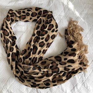 Animal print scarf