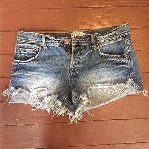 Free people jean shorts