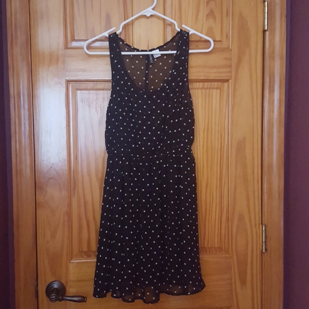 H&M Black and White Polka Dot Dress