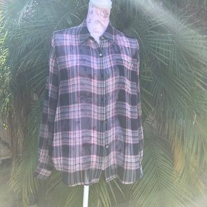 Juicy Couture Small Plaid Blouse