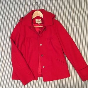 Grane Red Swing Coat - cute!