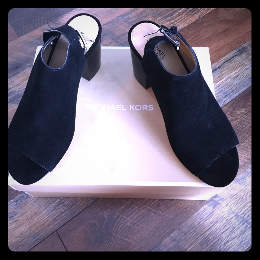 MK suede booties