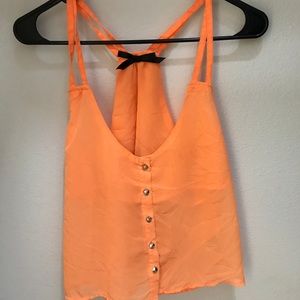 Neon orange shirt