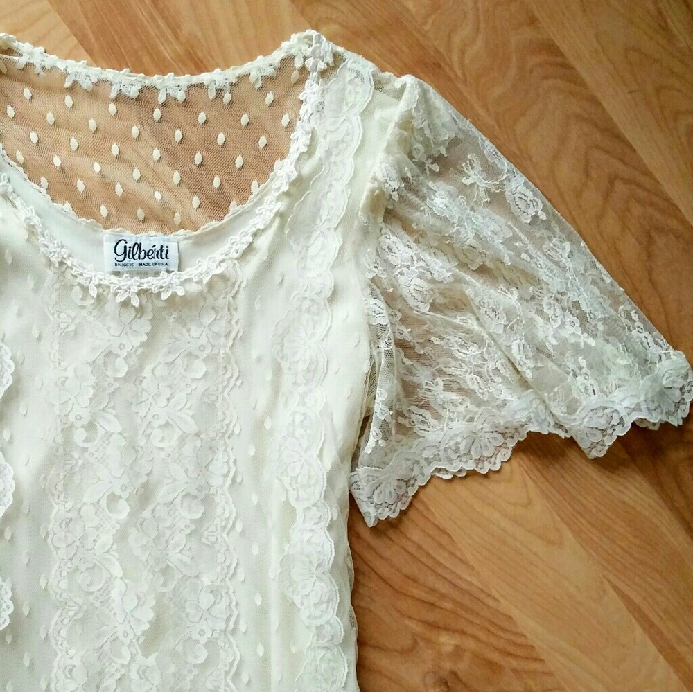 [Gilberti] VINTAGE Prairie Boho Lace Dress