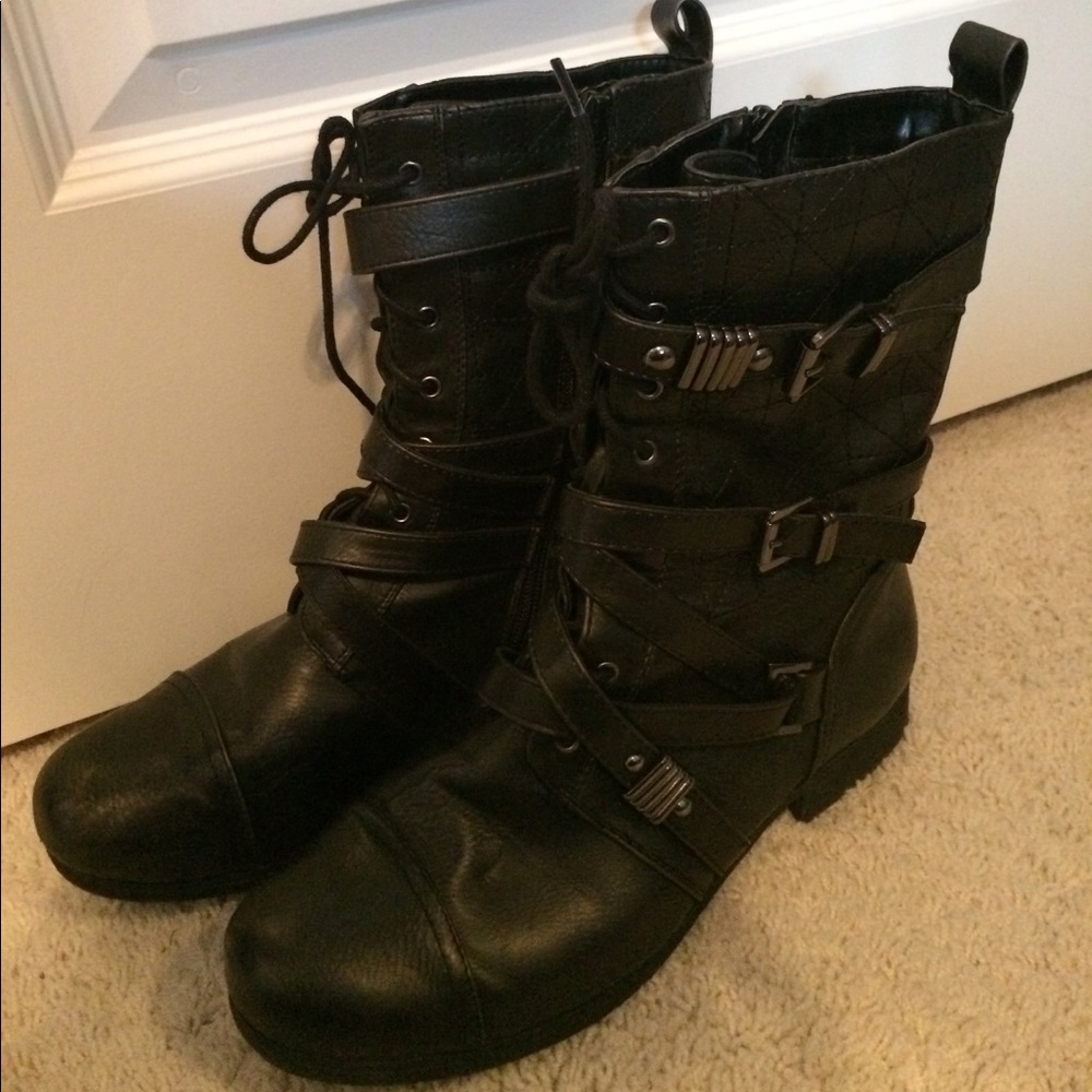Black Combat Boots