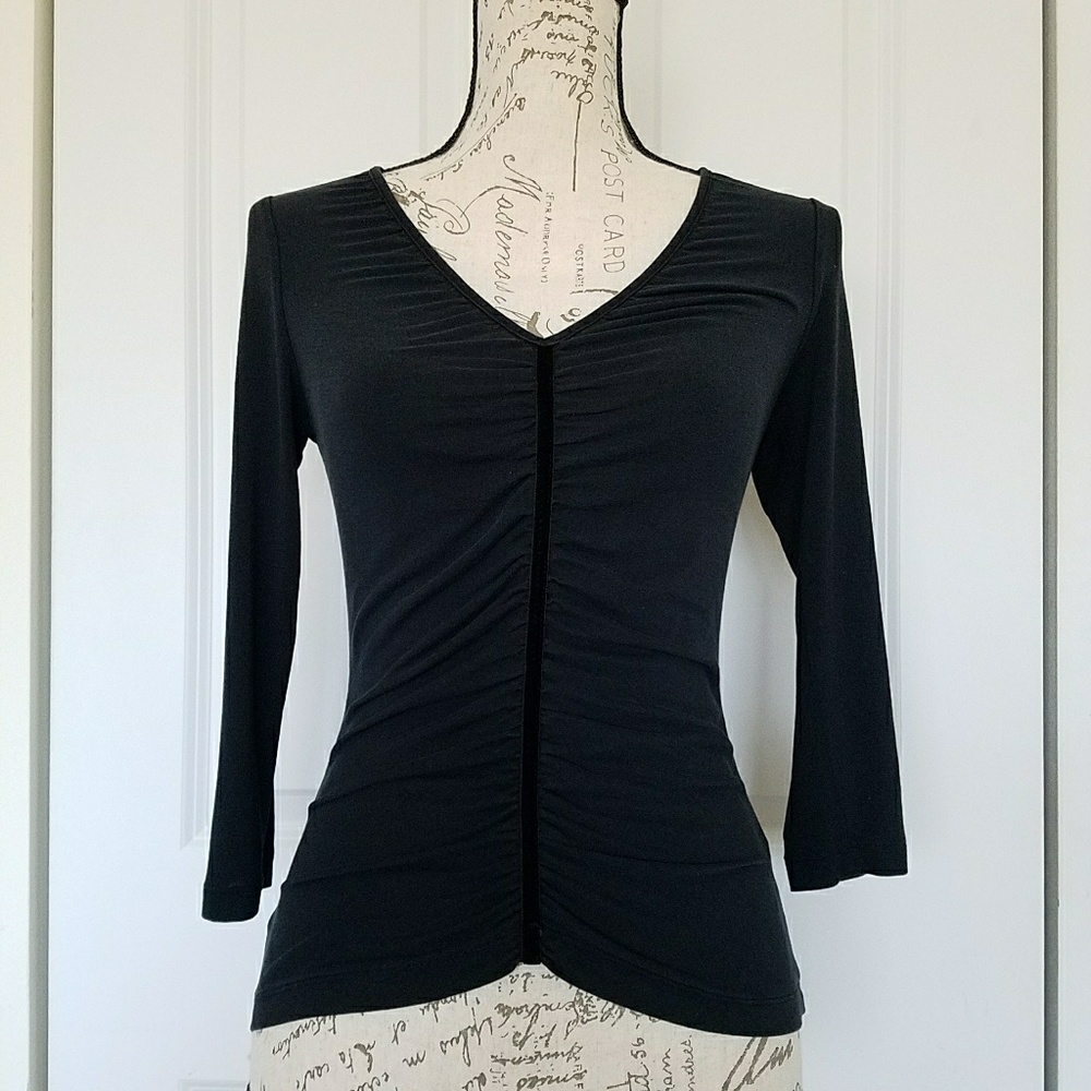 Banana Republic V-neck 3/4 Length Sleeve Top