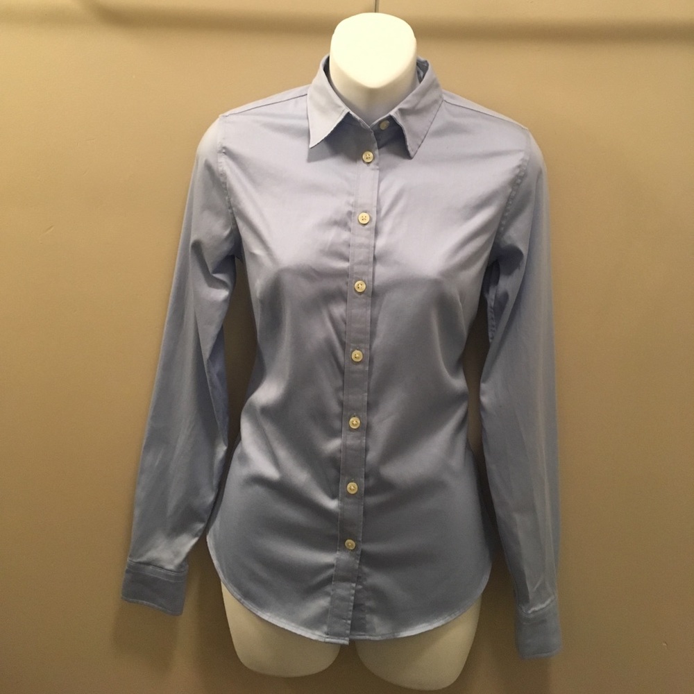 Light Blue Banana Republic Button-Down Shirt