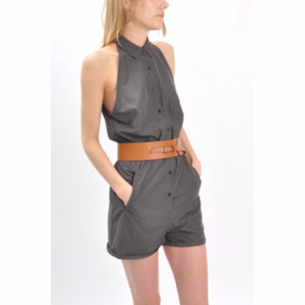 *SOLD* Cheap Monday Charcoal Gray Jumpsuit