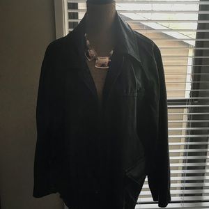 3/4 length leather jacket