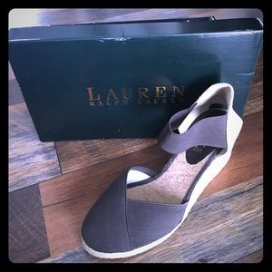 Brown Ralph Lauren wedges