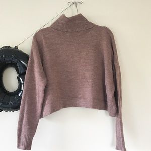 Forever 21 Mauve Turtleneck Sweater