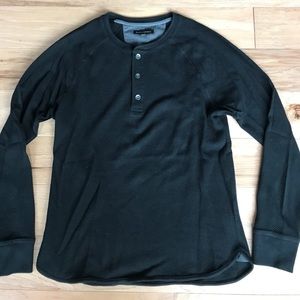 MENS black Henley from Banana Republic