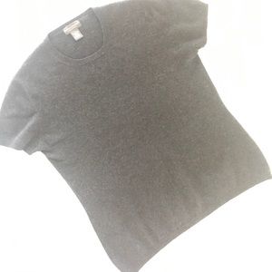 Cashmere short-sleeved sweater