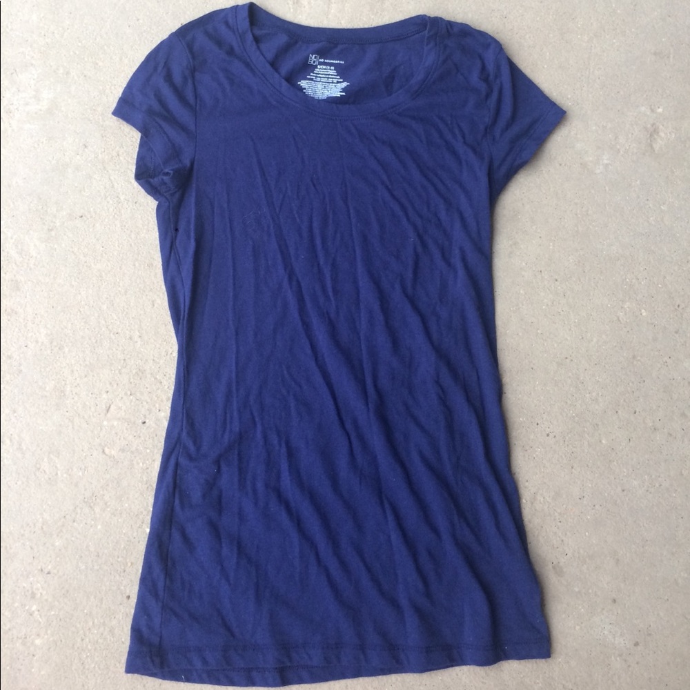 blue t-shirt