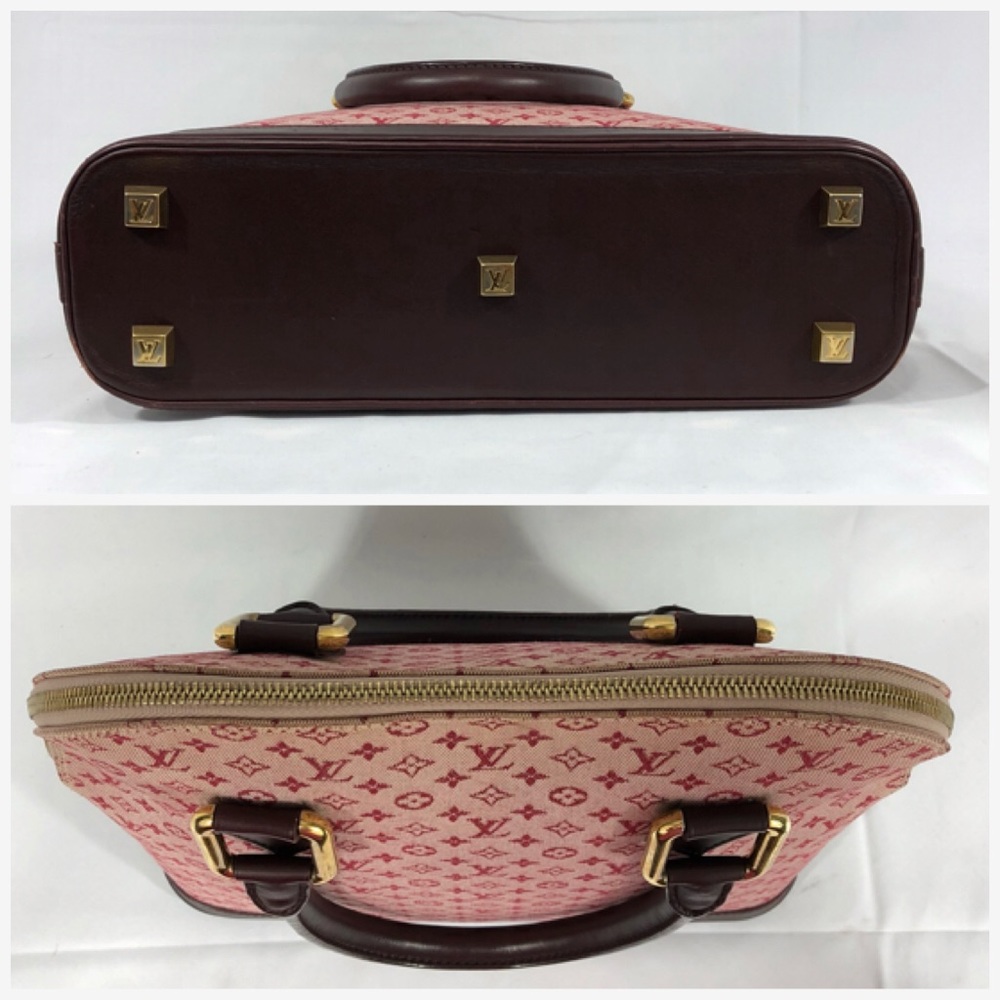 Authentic LV Pink Mini Lin Haut Alma Long - Picture 4 of 8