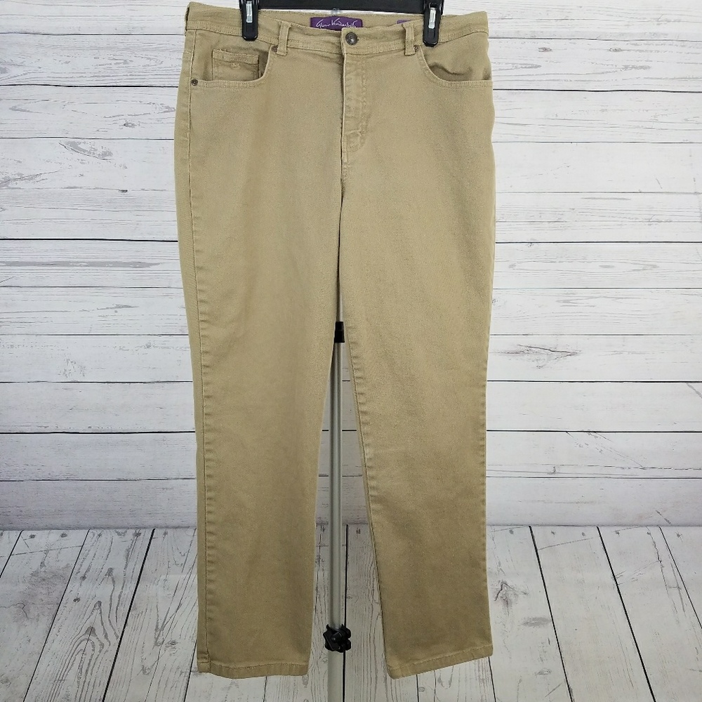 Gloria Vanderbilt Amanda Tan Jeans Size 16 Short