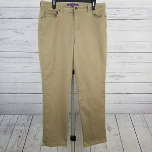 Gloria Vanderbilt Amanda Tan Jeans Size 16 Short