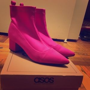 Pink Ankle Boots
