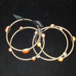 4 stackable bracelets