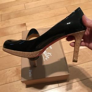 Christian Louboutin black patent pumps