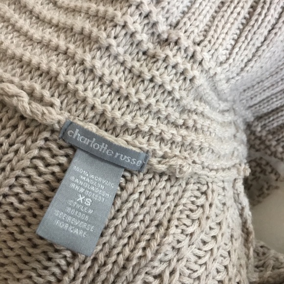 TAKING OFFERS Chunky Tan Cowl-neck Sweater - Picture 3 of 5