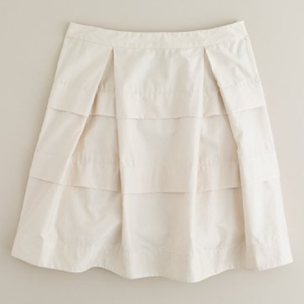 J CREW COTTON SATEEN GATEAU SKIRT SIZE 6 NEW
