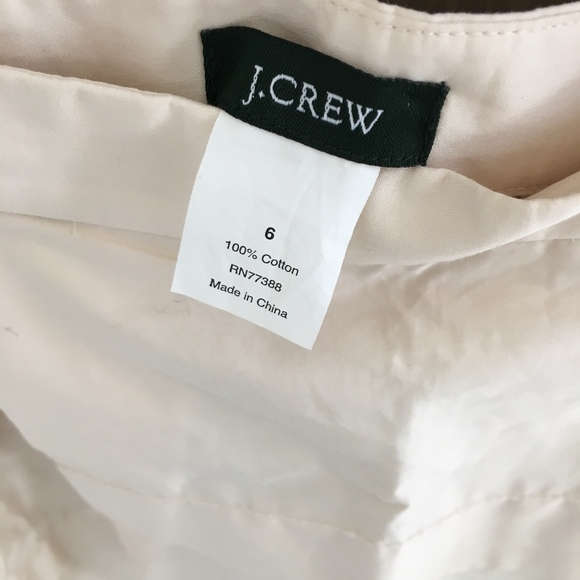 J CREW COTTON SATEEN GATEAU SKIRT SIZE 6 NEW - Picture 2 of 3