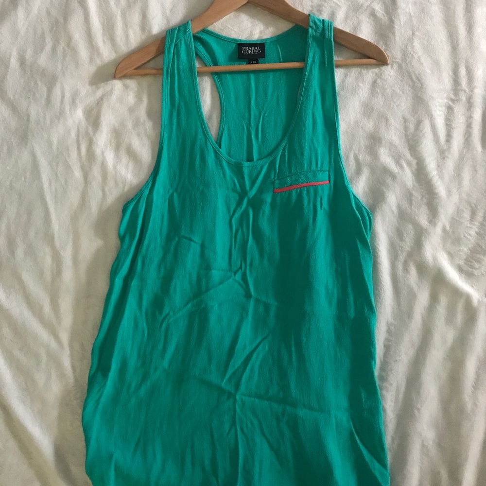 Turquoise tank top