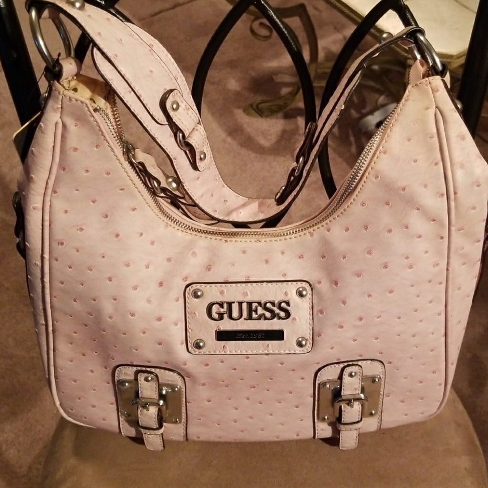 Pretty in pink guess handbag!
